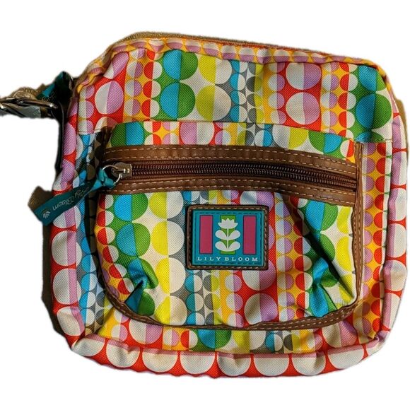 Lily Bloom Gumball Circle Pattern Crossbody Bag Colorful Youthful Purse - Picture 5 of 9